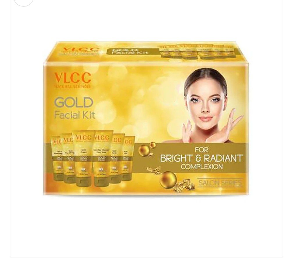VLCC Gold Facial Kit Salon Series 6Steps Large