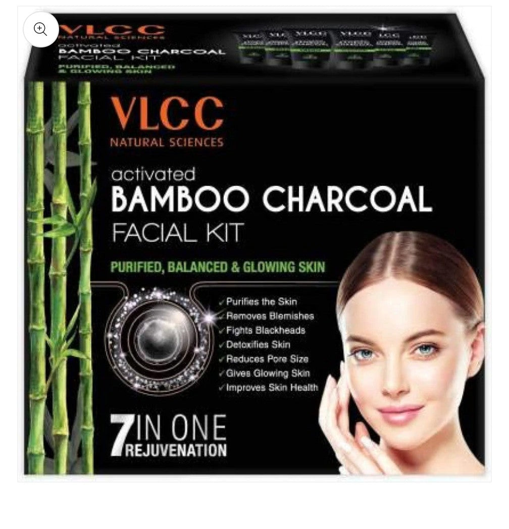 VLCC Activated Bamboo Charcoal Facial Kit 6steps