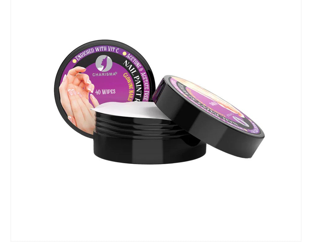 Charisma nail paint remover wipes