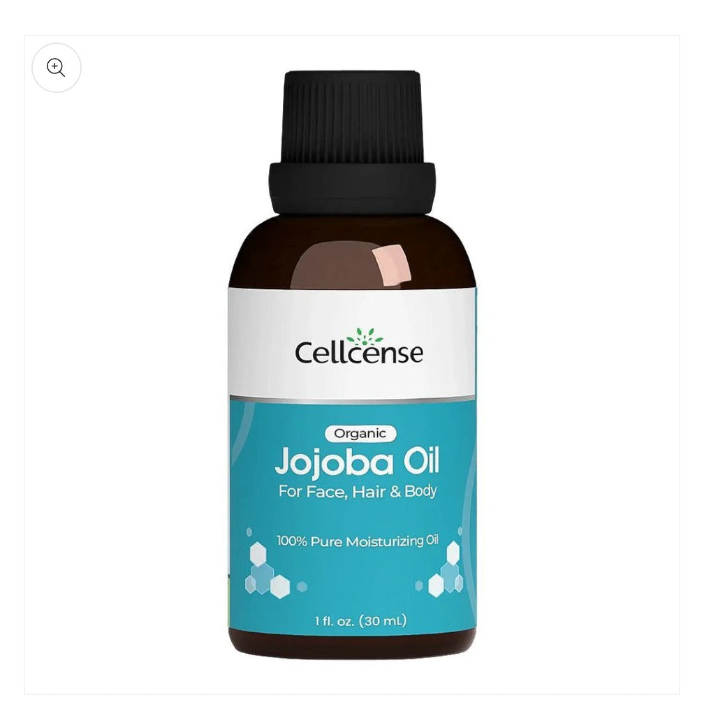 Cellcense Organic Jojoba Oil, For Dry & Rough Skin, 30ml