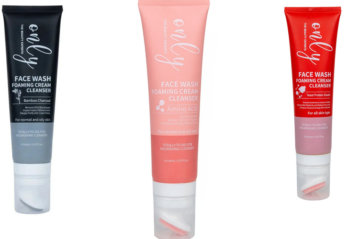 OnlyAura face wash foaming cream cleanser 150ml