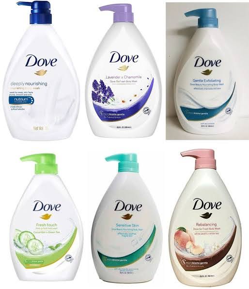 Dove body wash shower gel 550ml