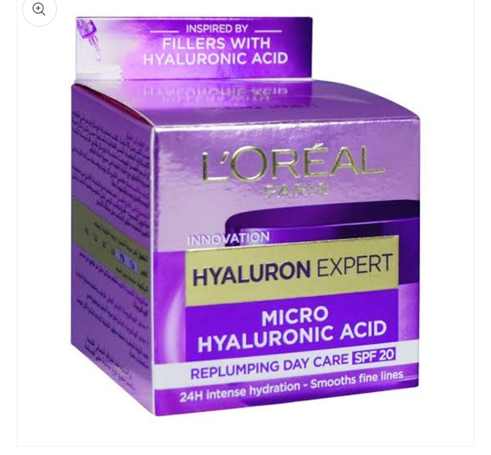 LOreal Paris Hyaluron Expert Replumping Moisturizing Care Day Cream, SPF 20, 50ml
