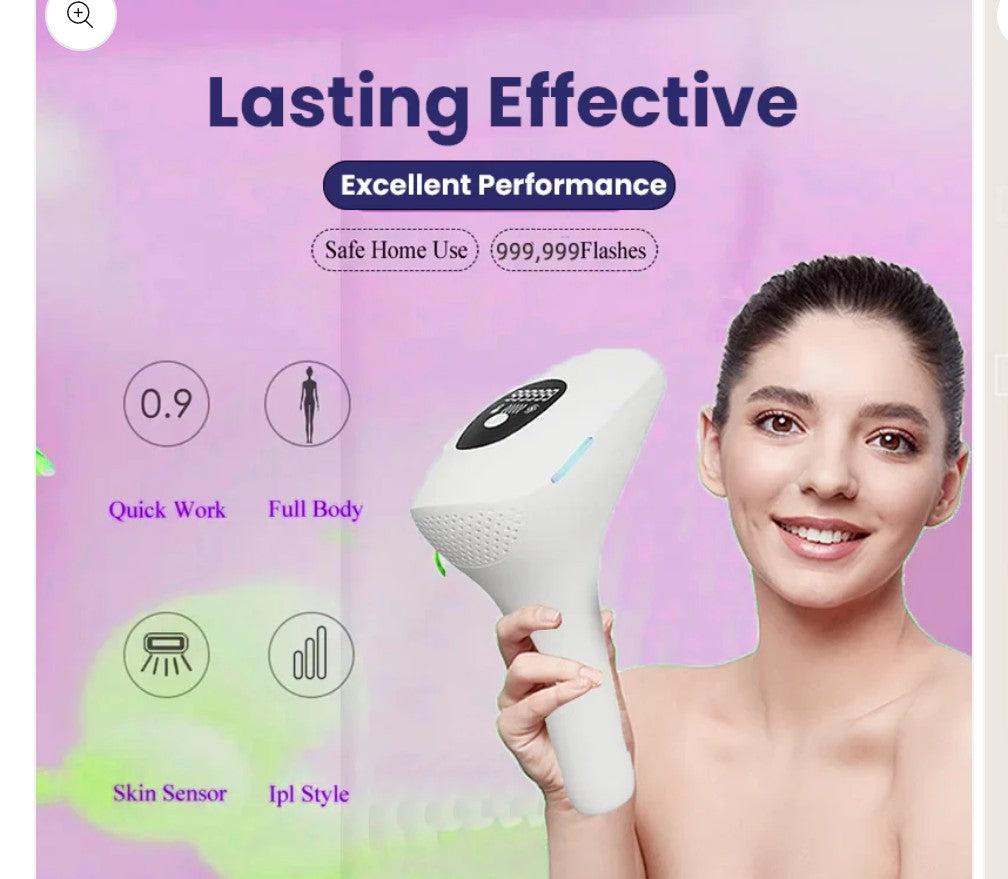 IPL Laser Hair Removal Machine SM-888 - Permanent Female Hairs Removing Pulsed Light Electric Depilatory Device For Facial