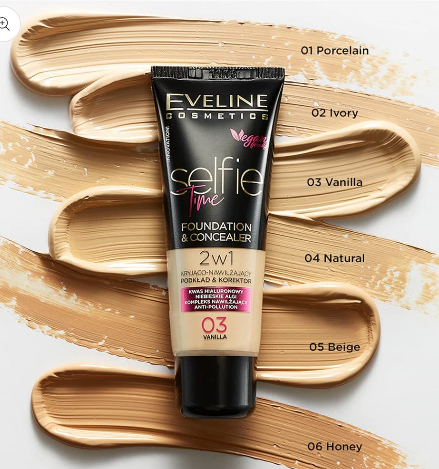 Eveline selfie time 2in1 foundation&concealer 30ml