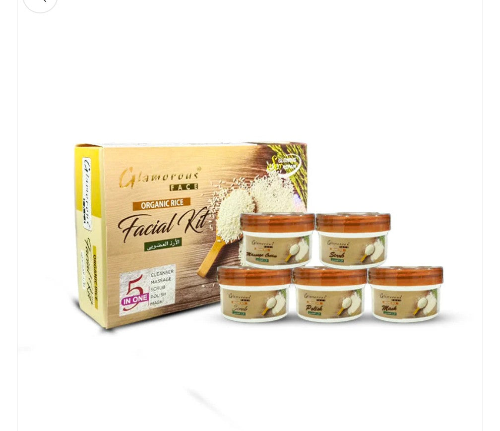 Glamorous Face 5 In 1 Organic Rice Facial Kit