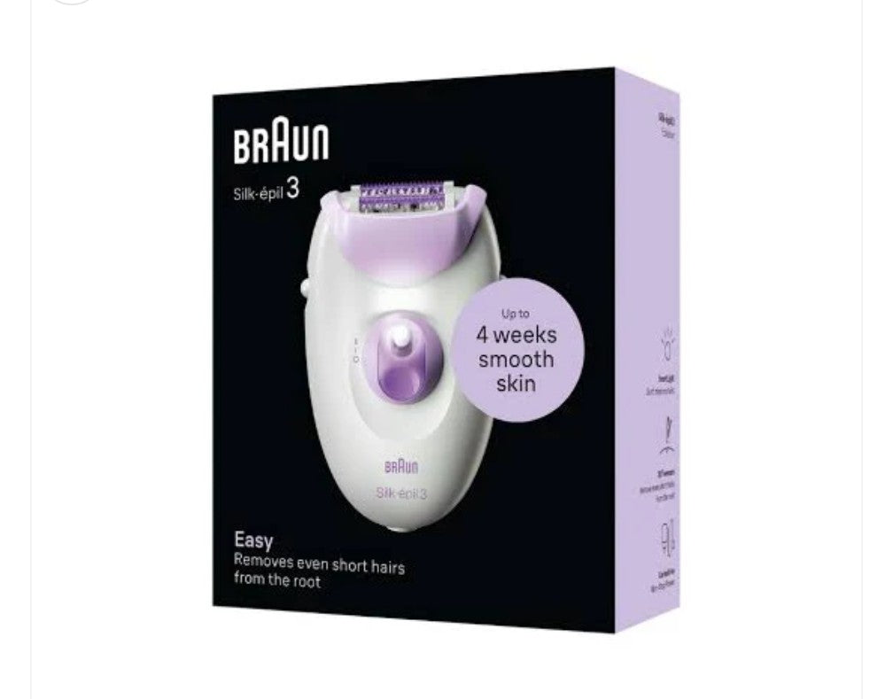 Braun Silk epil 3 Se3-000 with 1 year warranty made in germany