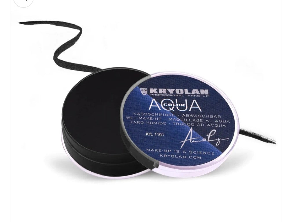 Kryolan - Aquacolor Black Cake Liner