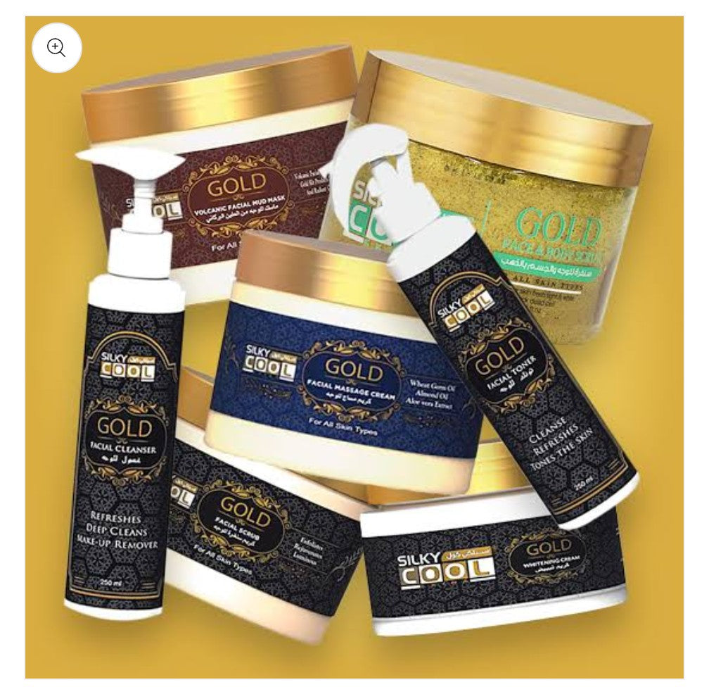 SILKY COOL GOLD WHITENING FACIAL COMPLETE Made in UAE(Dubai)