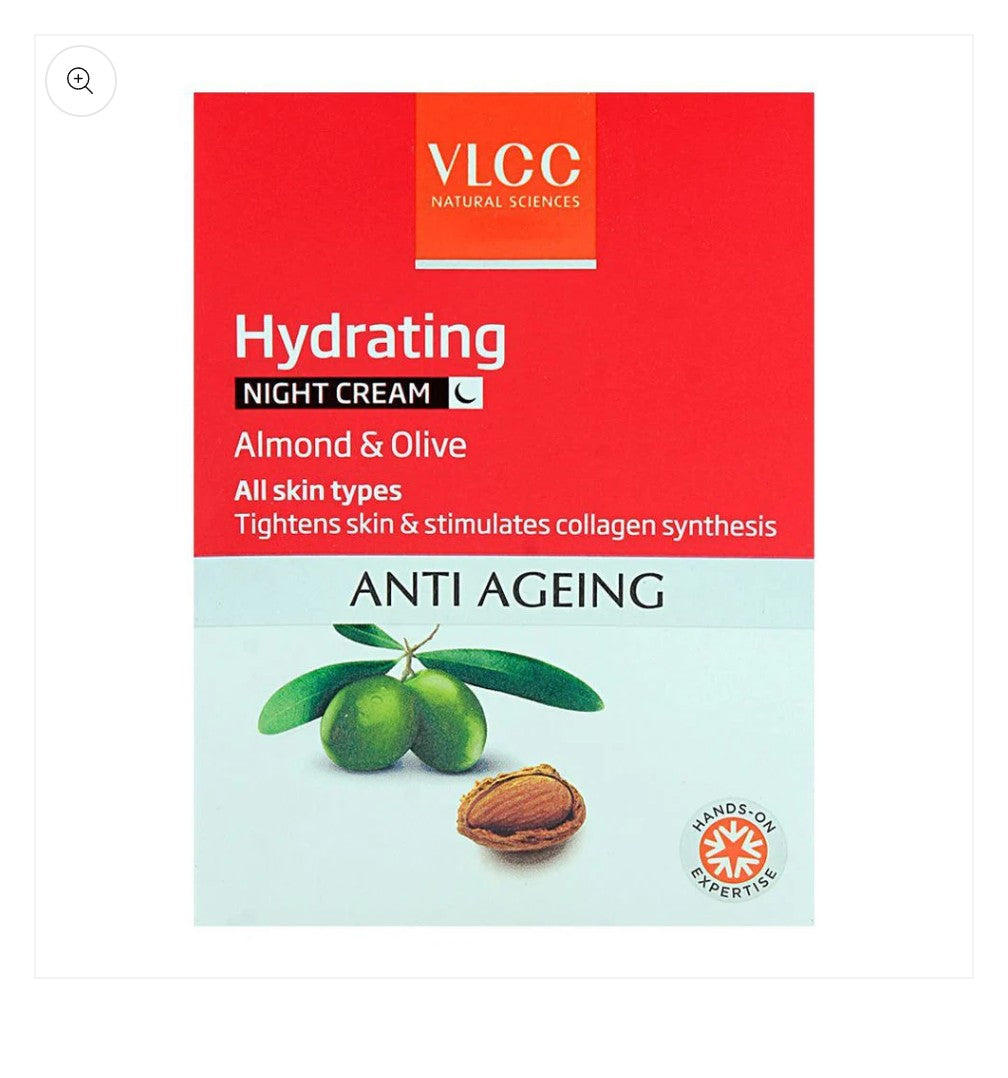 VLCC Anti Aging Hydrating Night Cream - 50gm