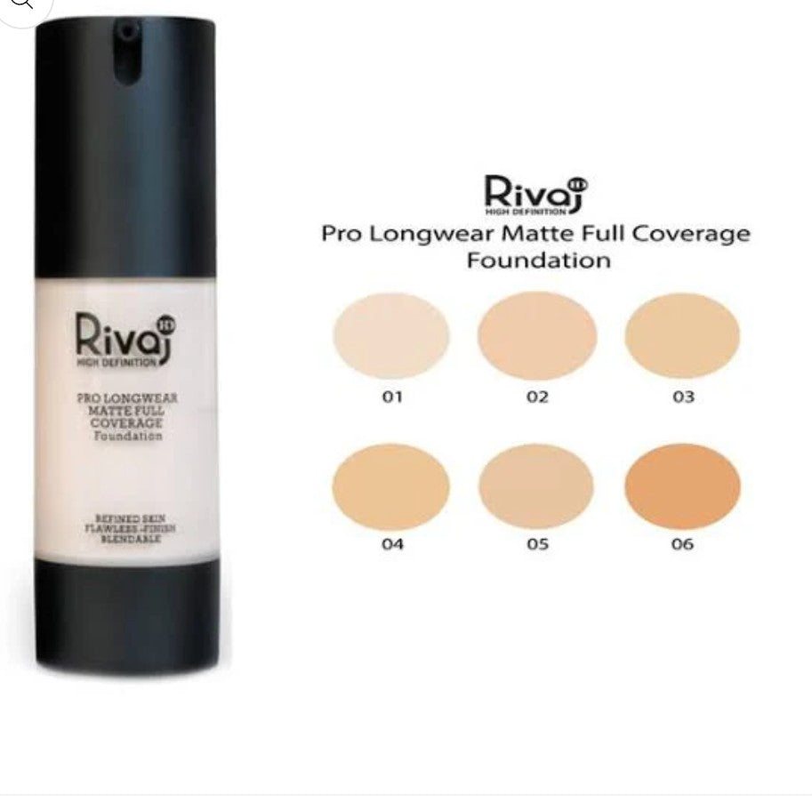 Rivaj HD Pro Longwear Matte Full Coverage Foundation