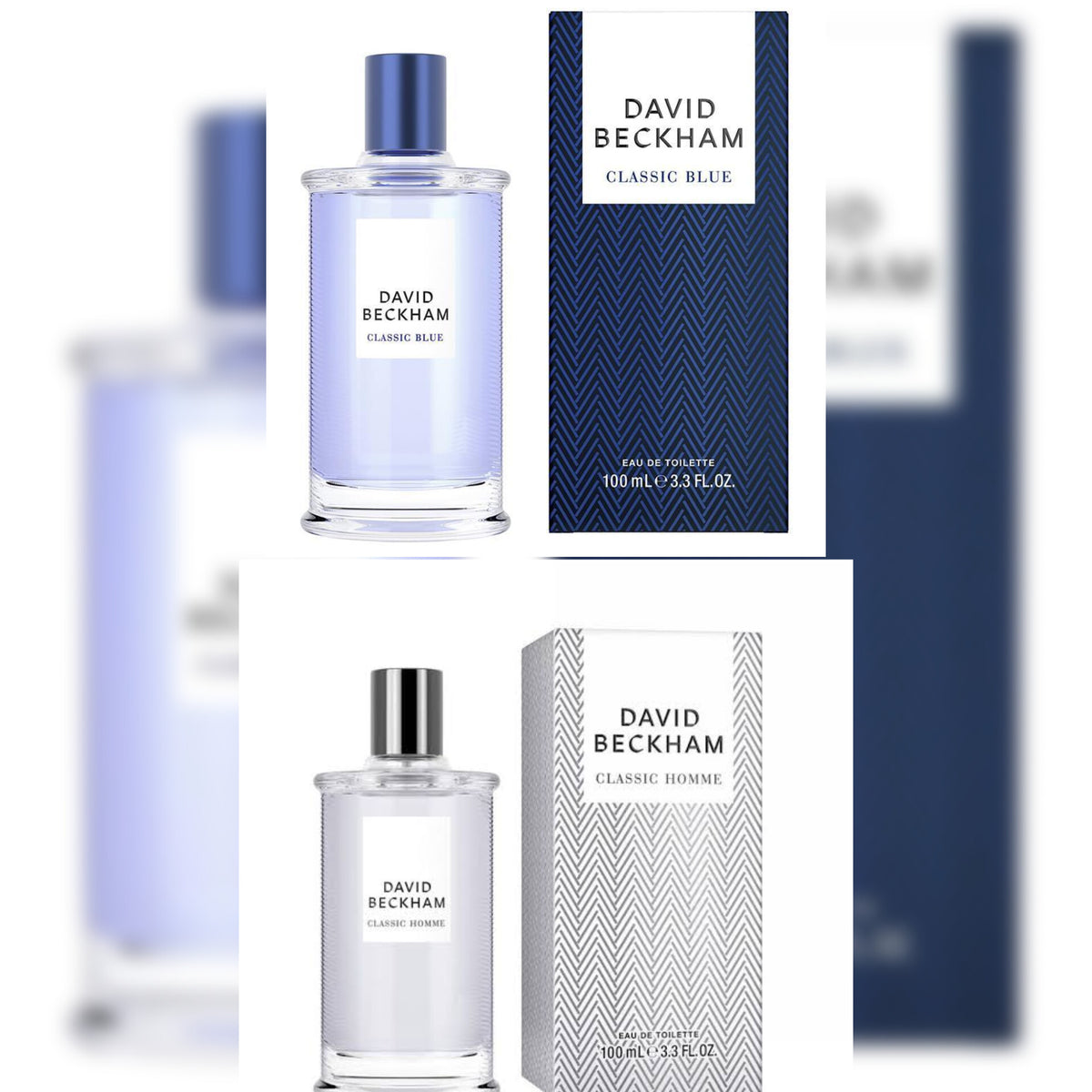 David Beckham classic perfumes 100ml eau de toilette