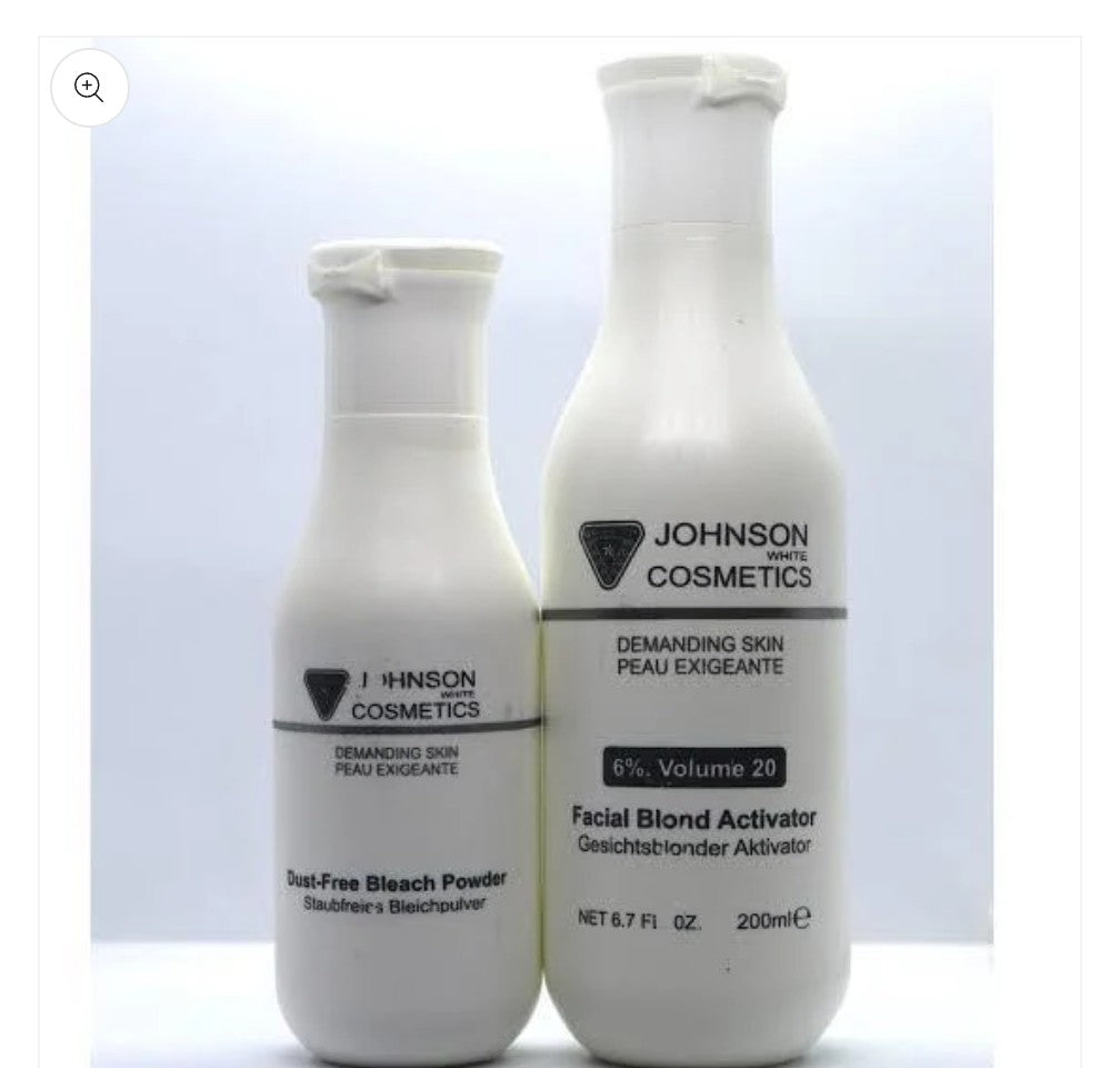 Johnson white bleach powder 100gm developer 20Vol 200ml