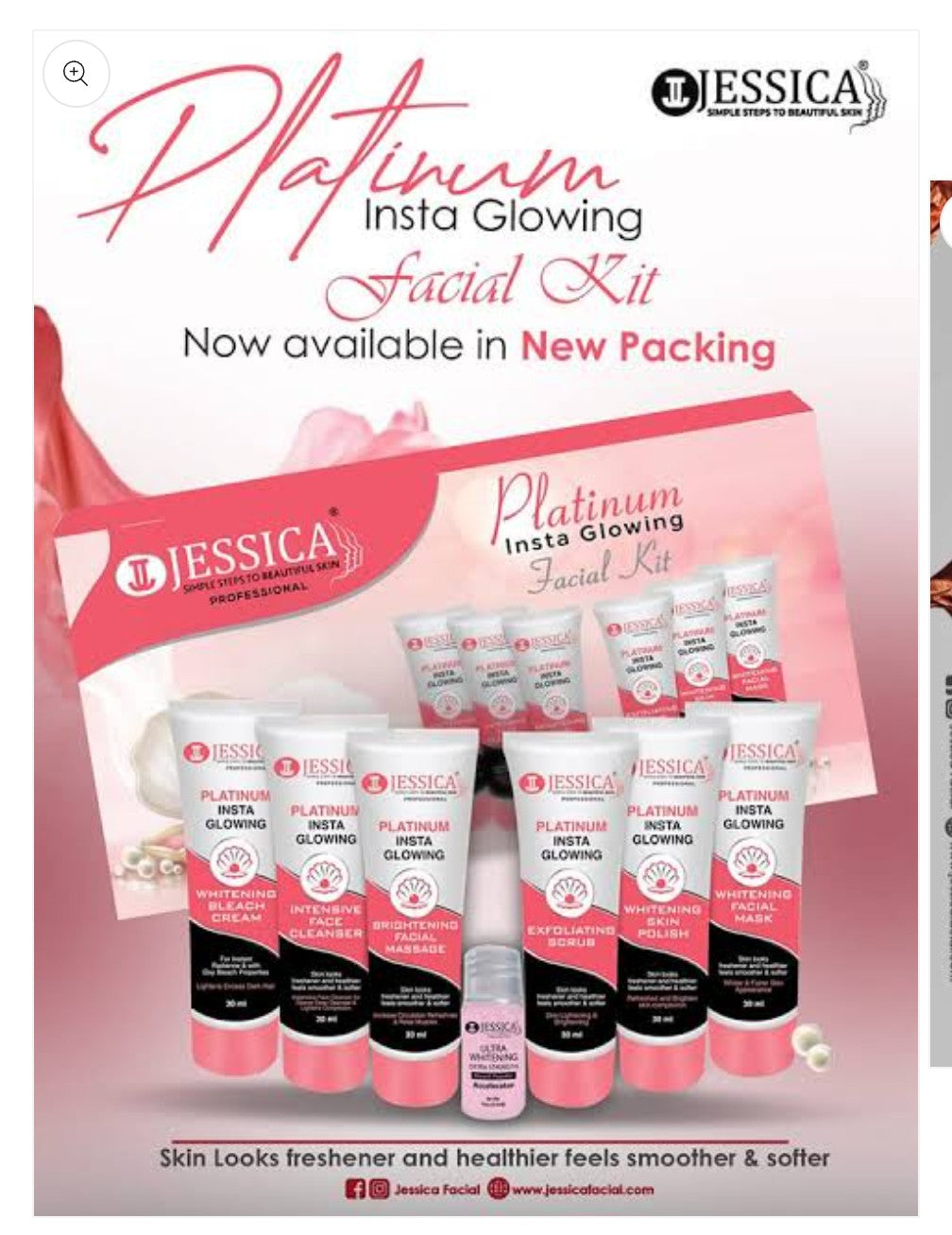 Jessica Platinum Insta Glowing Facial Kit