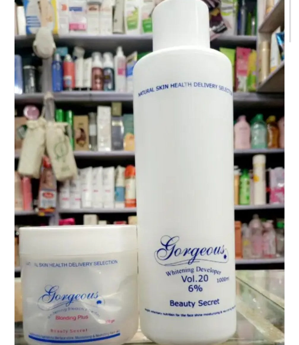 Gorgeous bleach developer 1000ml powder 300gm