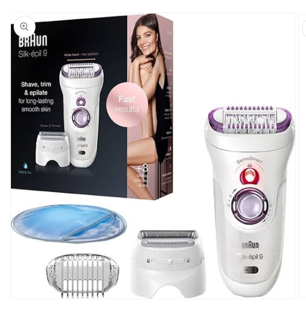 Braun Silk-épil 9 9710 Senso Smart Epilator / Epilation with 1 year Warranty