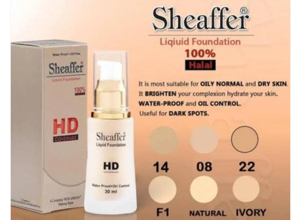 Sheaffer HD coverage liquid foundation