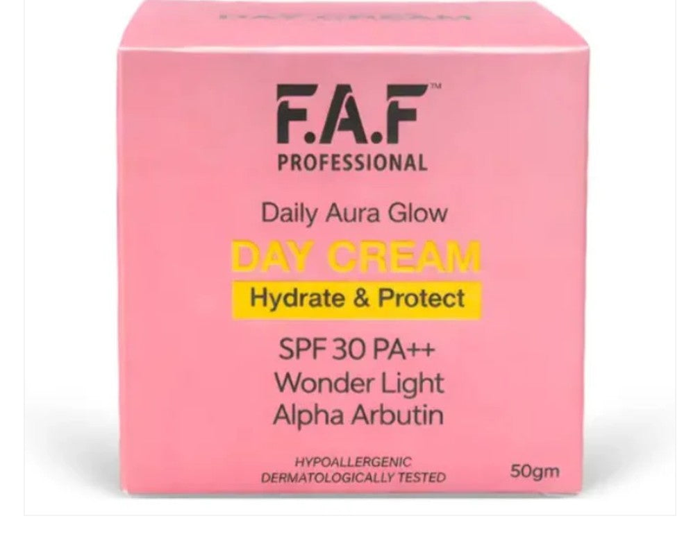 FAF Professional Daily Aura Glow Day Cream SPF 30 PA++ | Hydrating Face Cream 50g