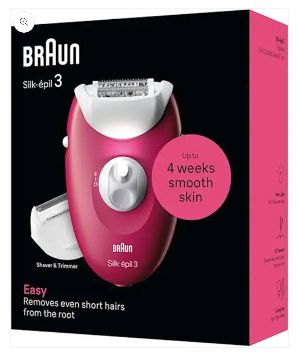 Braun Silk-épil 3 SE 3-032 Epilator, with 1 year warranty made in germany