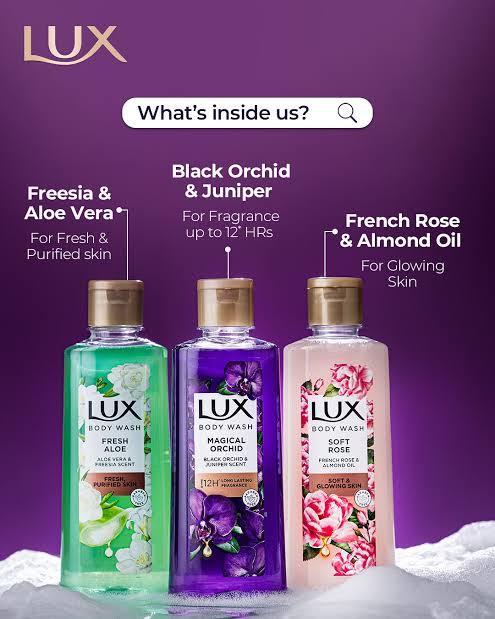 Lux body wash shower gel 250ml made in IRP