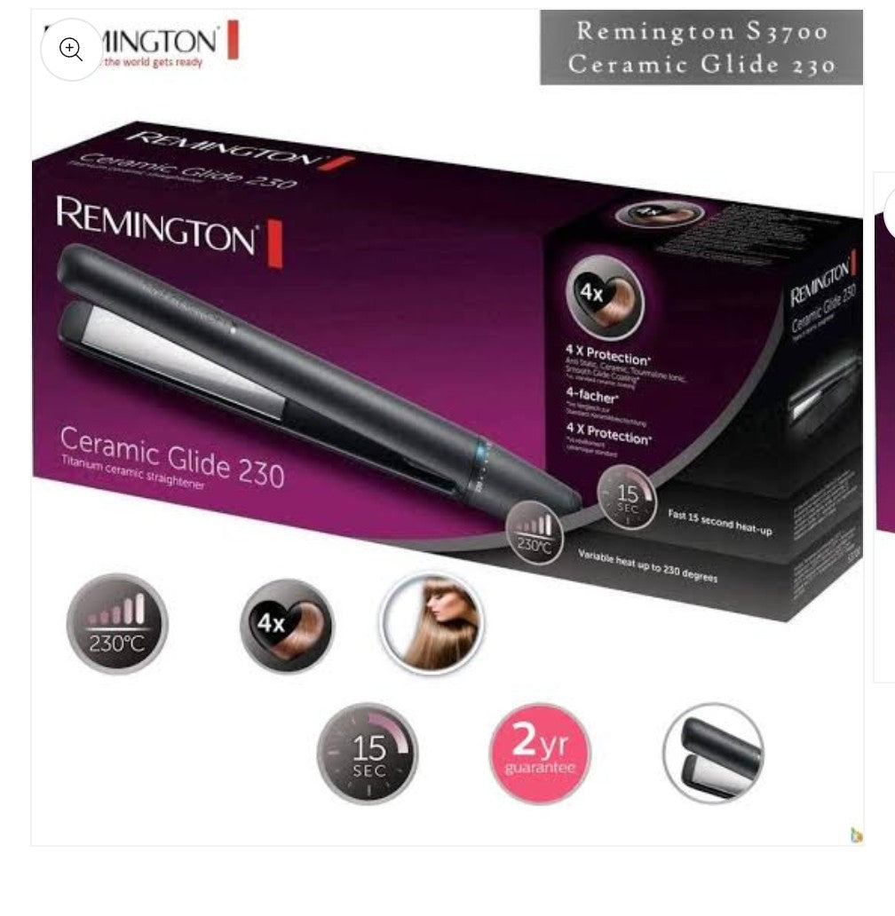 REMINGTON HAIR STRAIGHTENER S3700 with 1 year Warranty