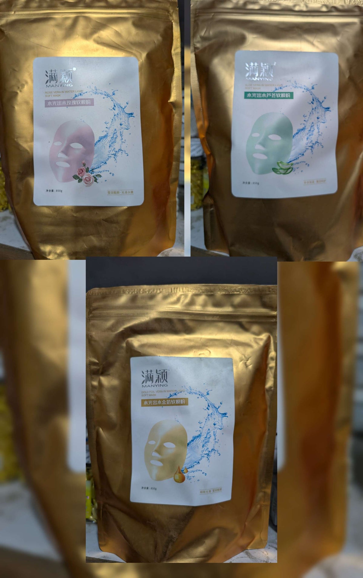 Manying Face jelly Mask facial treatment Large packet face glow & whiten in first application 850gm