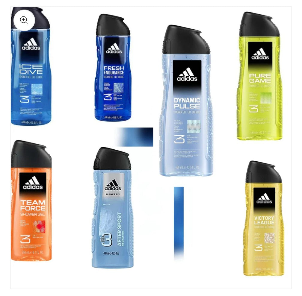 Adidas body wash shower gel(body hair , face) 400ml