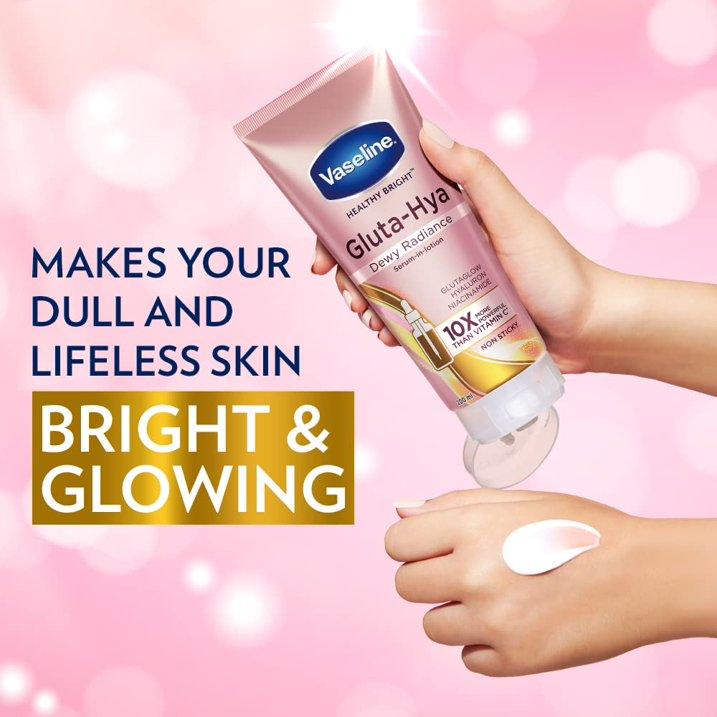 Vaseline - Healthy Bright Gluta Hya Serum Burst Lotion – Dewy Radiance - 300ml