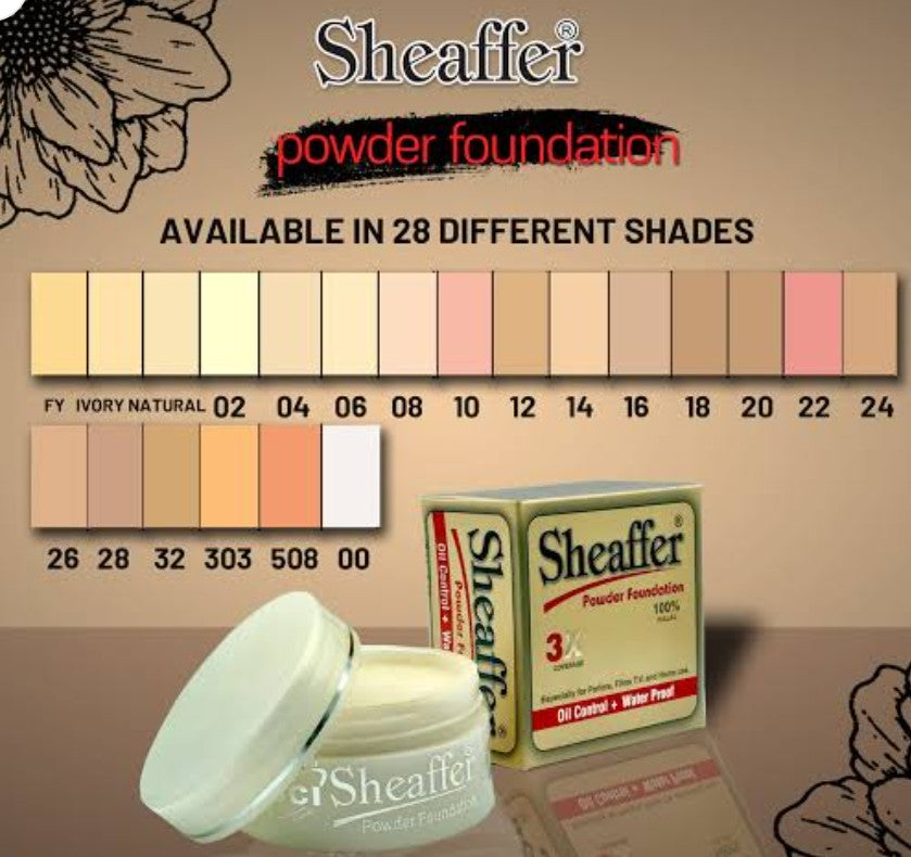 Sheaffer powder foundation oil control + waterproof