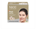VLCC Pearl Single Facial Kit 6steps ingredients Pearl Bhasma, Aloe Vera,Sandalwood,Turmeric
