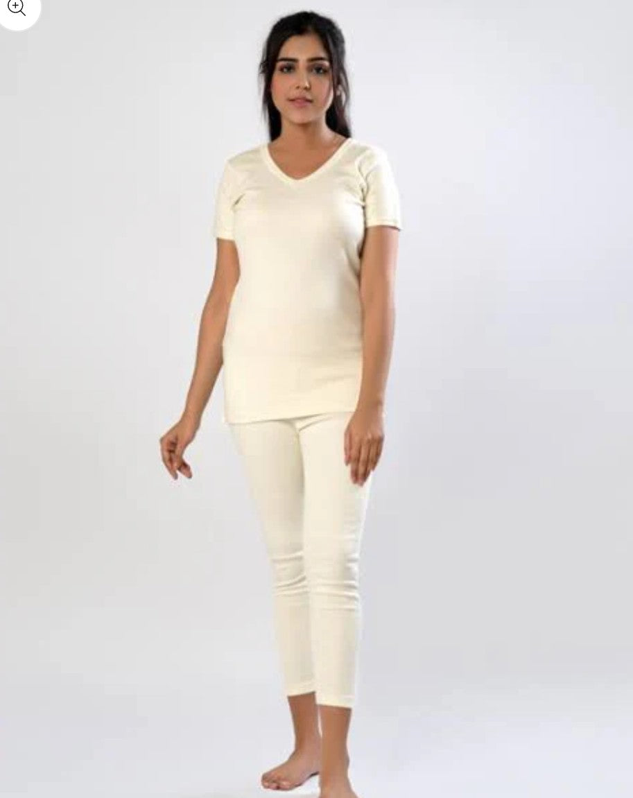 Hinz Women Woollen Shirt Half sleeve innerWear