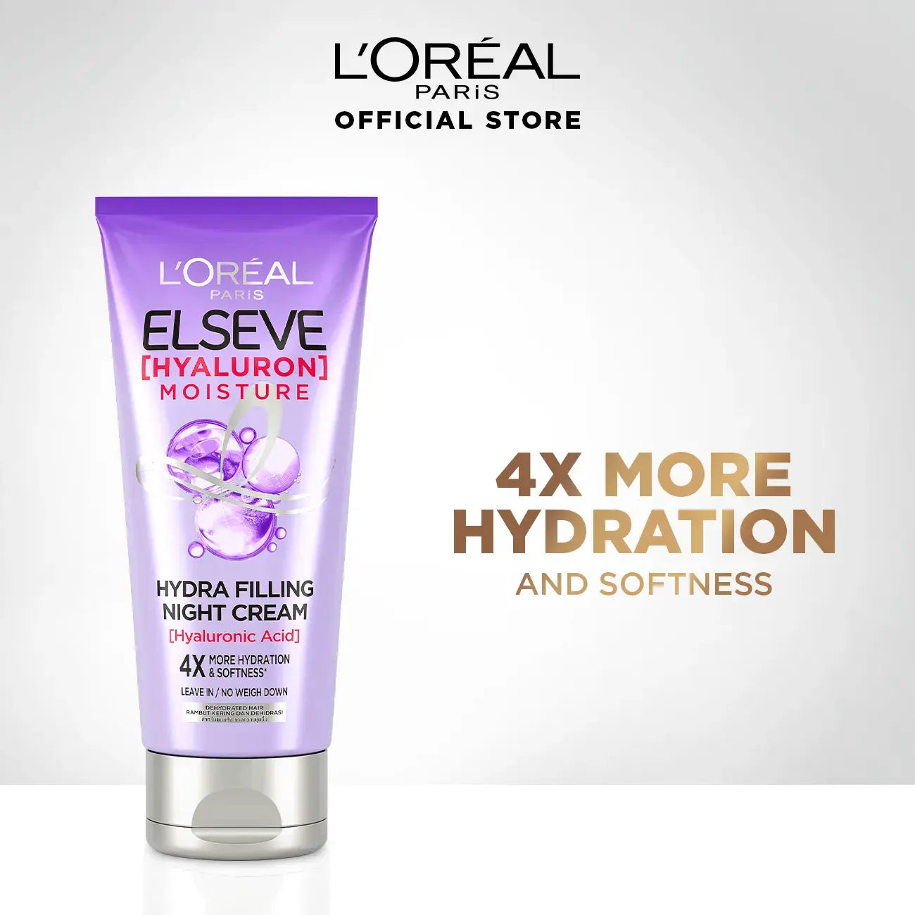 LOreal Paris -Tube Elvive Hyaluron Moisture - Moisture Filling Night Cream - 150ml