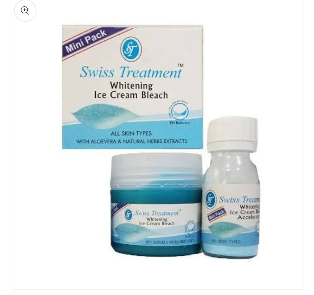 Swiss treatment whitening icecream bleach