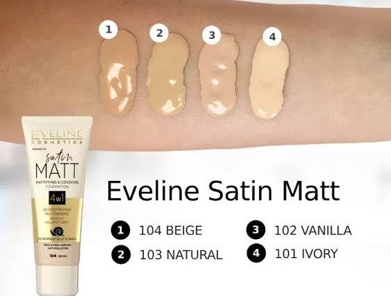 Eveline satin matte foundation