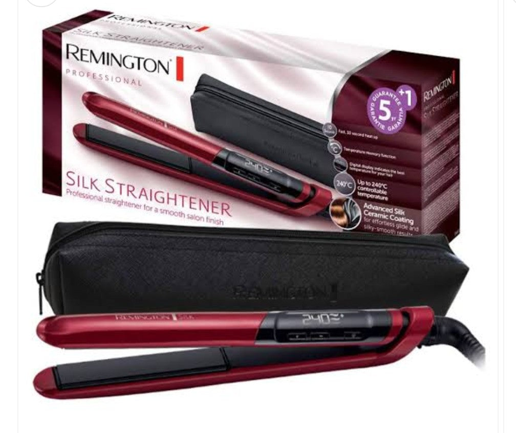 Remington S-9600 Silk Ceramic Hair Straightener with 1 year Warranty