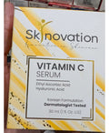 Skin innovation vitamin C face serum 30ml ethyl ascorbic acid, hyaluronic acid medicated