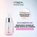 LOreal Paris Glycolic Bright Instant Glowing Serum, Reduces 57% Dark Spots,